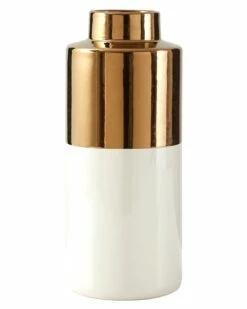 Large White Stella Metallic Gold Vase -Ideal Shop b2aa3860 0f6f 42b4 94a2 f089717b37c9