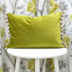 Fiesta Velvet Pom Pom Bamboo & Natural Filled Cushions 14'' X 20'' 7 Fiesta Velvet Pom Pom Bamboo & Natural Filled Cushions 14'' X 20'' -Ideal Shop bamboonatural 3 104c2a9f 18a0 4c40 a9f4 14d72b11f0b6