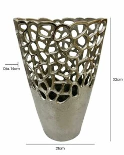 Bella Cut Out Metal Vase -Ideal Shop beab15d4 eaf5 45df a6d5 64b8975dfb83