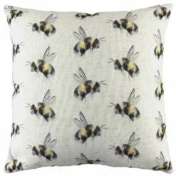 Bee You Repeat Printed Cushion Cover 17'' X 17''