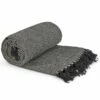 Herringbone Tasselled Recycled Cotton Throw Black 2 Herringbone Tasselled Recycled Cotton Throw Black -Ideal Shop black 1 03950748 ad95 4232 9097 ebdda9ab0b47