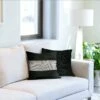 Eclat Diamante Velvet Black Cushion Cover 22'' X 22'' -Ideal Shop black 2 ecec8756 ab99 4477 a907 3b0bae469b29