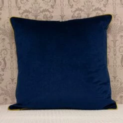 Cerana Embroidered Bee Velvet Royal Blue Filled Cushions 20'' X 20'' -Ideal Shop blue 4 823eacaa c3c8 4bda a343 dd389381fb8d