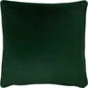 Opulence Soft Velvet Piped Bottle Green Cushion Covers 22'' X 22'' -Ideal Shop bottle green 1