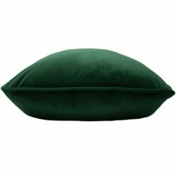 Opulence Soft Velvet Piped Bottle Green Cushion Covers 22'' X 22'' -Ideal Shop bottle green 2