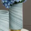 Mira Grey Ripple Effect Tall Glass Vase -Ideal Shop c8a29249 3479 4e2f a65e 2902f18edadf