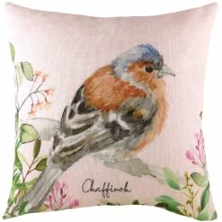 Chaffinch Watercolour Cushion Cover 17'' X 17''