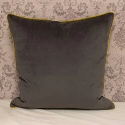 Cerana Embroidered Bee Velvet Grey Filled Cushions 20'' X 20'' -Ideal Shop charcoal 4 4e000f1e e760 4ff2 91b7 6b2e30184f80