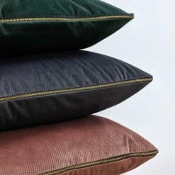 Furn Aurora Ribbed Velvet Ochre Cushion Cover 18'' X 18'' -Ideal Shop collection ce4e8fe7 f8ee 43bd 96ae 571fe3951f54