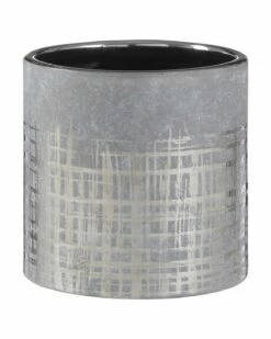 Grey Distressed Ceramic Small Planter