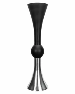 Miles Black & Silver Trumpet Vase -Ideal Shop d8eceba9 2bf3 484e bbda f5b878b225dc