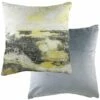 Landscape Contemporary Grey & Ochre Cushion Covers 17'' X 17''