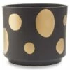 Soho Large Ceramic Plant Pot Black & Gold -Ideal Shop ea5d4a85 39c4 44c4 a7f6 1c5deb93f2f6