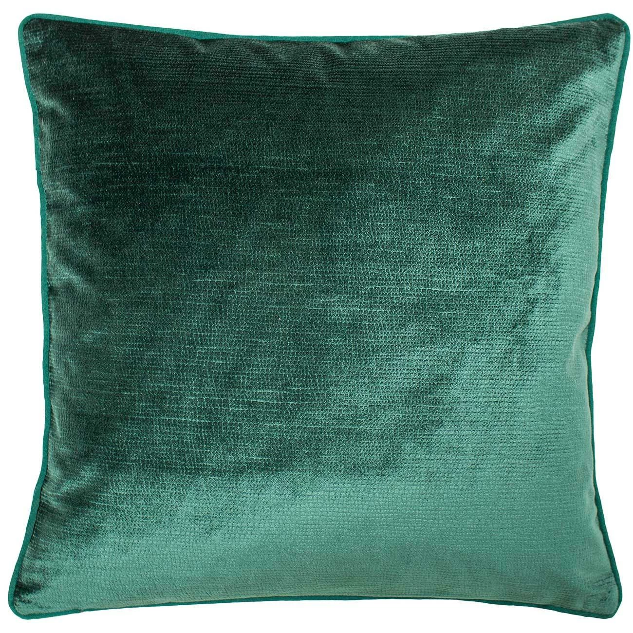Stella Embossed Snakeskin Sheen Emerald Filled Cushions 18'' X 18'' 3 Stella Embossed Snakeskin Sheen Emerald Filled Cushions 18'' X 18''