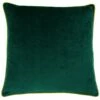 Meridian Piped Velvet Emerald & Moss Green Cushion Covers 22'' X 22'' -Ideal Shop emeraldmoss 1