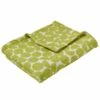 Fusion Ingo Geometric Fleece Throw Green -Ideal Shop f43be2e9 2ab3 4ee4 a947 300f12f3ec48