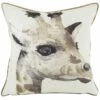 Safari Giraffe Watercolour Painting Print Filled Cushions 17'' X 17''
