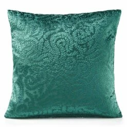 Ashdown Velvet Leaf Green Cushion Cover 18" X 18"