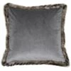 Kiruna Faux Fur Velvet Grey Cushion Covers 18'' X 18'' 1 Kiruna Faux Fur Velvet Grey Cushion Covers 18'' X 18'' -Ideal Shop grey 1 b6db62bc 41c2 465f 90fa bd418c780db7
