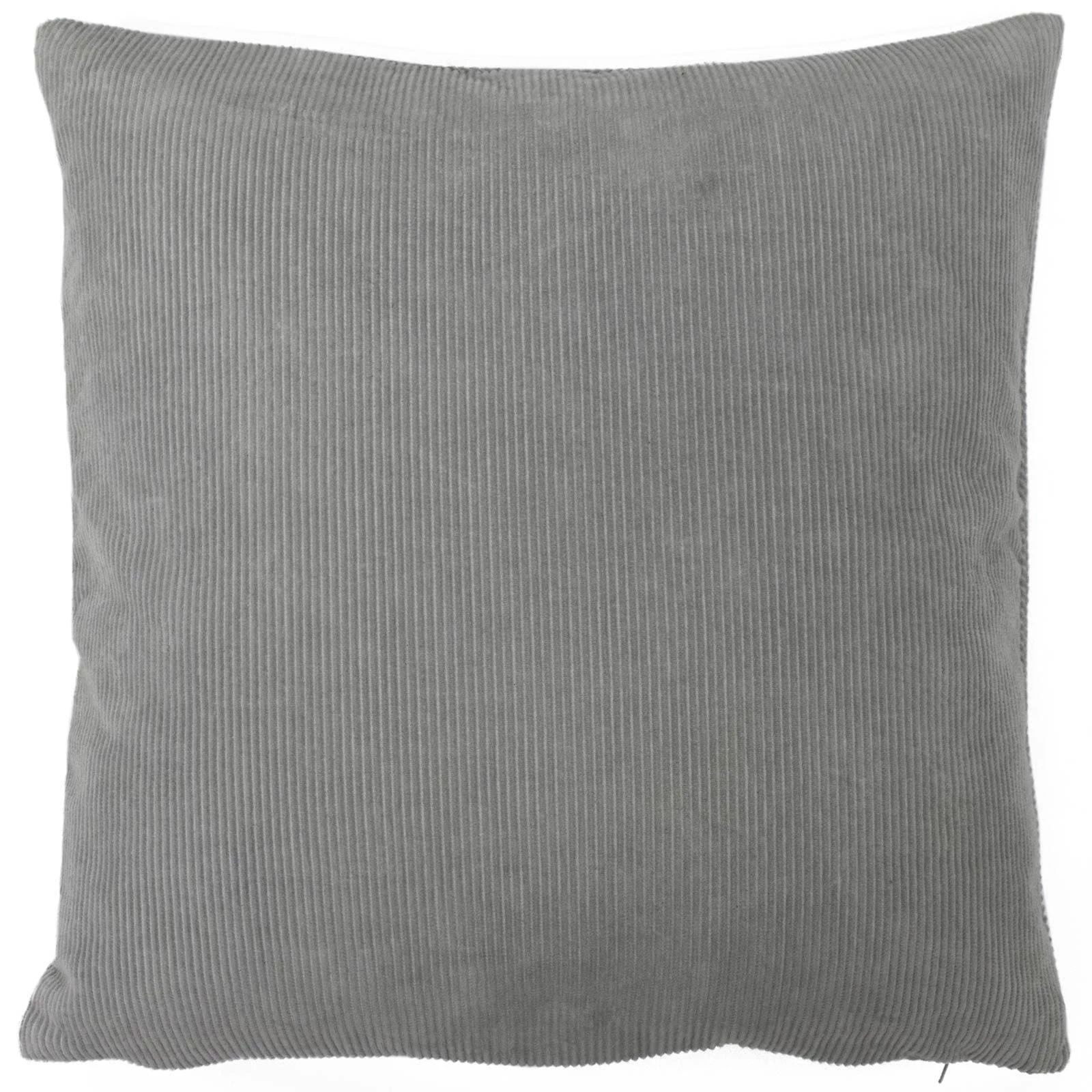 Furn Jagger Ribbed Corduroy Grey Cushion Cover 18'' X 18'' 6 Furn Jagger Ribbed Corduroy Grey Cushion Cover 18'' X 18'' - Image 4