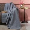 Mallory Luxury Honeycomb Waffle Throw Grey -Ideal Shop grey a1783cfc 3bd7 48ba bde4 8d346049b3f8