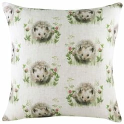 Hedgerow Hedgehog Repeat Cushion Cover 17'' X 17''