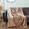 So Soft Faux Fur Mink Throw Latte -Ideal Shop latte 2