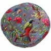 Paradise Tropical Chinoiserie Velvet Mink Filled Round Cushion -Ideal Shop mink 4 9d731166 cd2b 4ae4 9fa3 759251a8d7b8