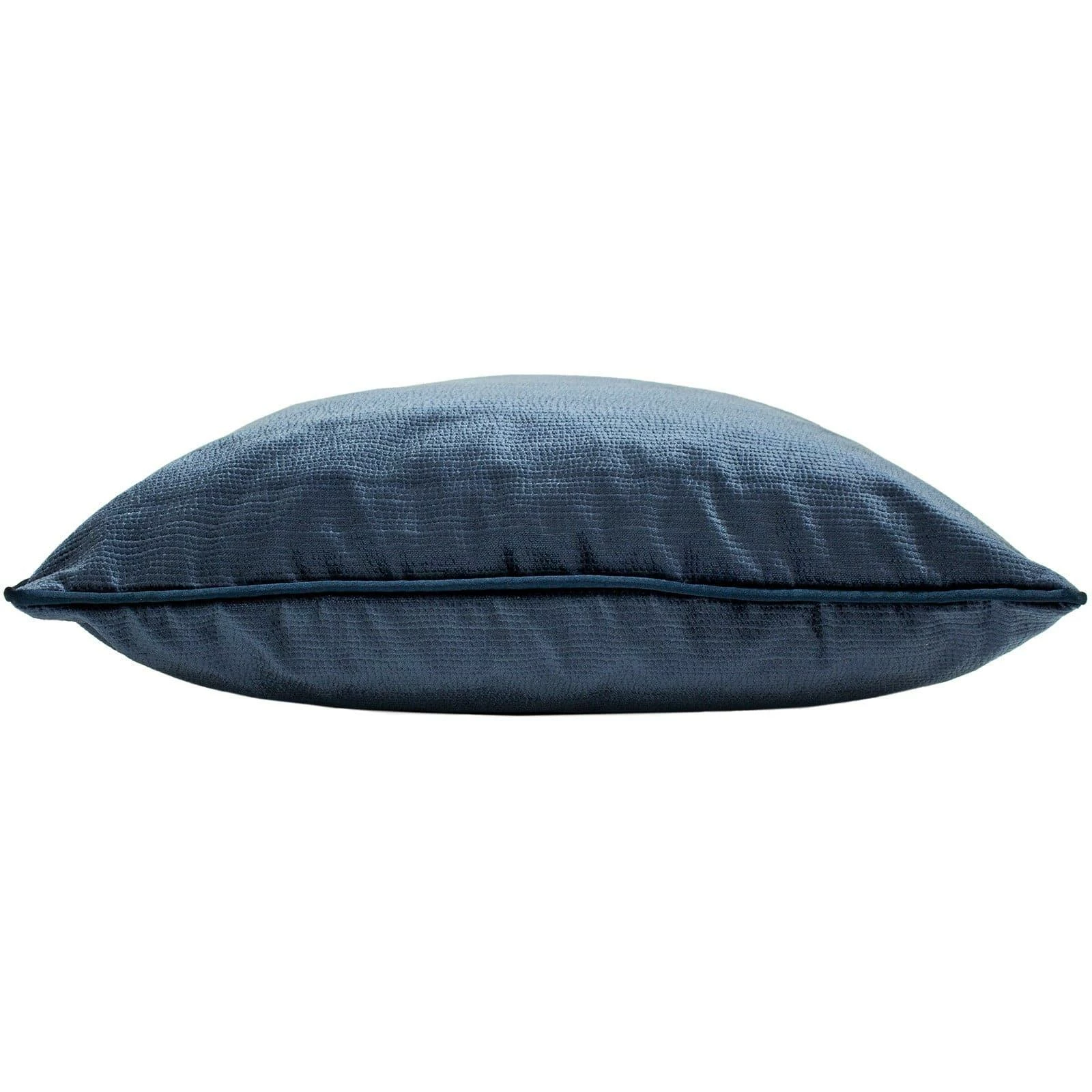 Stella Embossed Snakeskin Sheen Navy Filled Cushions 18'' X 18'' 6 Stella Embossed Snakeskin Sheen Navy Filled Cushions 18'' X 18'' - Image 4
