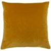 Furn Aurora Ribbed Velvet Ochre Cushion Cover 18'' X 18'' -Ideal Shop ochre 1 36635fb6 d2db 426b b261 3137de044f53