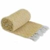 Casablanca Diamond Recycled Cotton Throw Ochre -Ideal Shop ochre 1 494c6c26 378e 4b8d bfc9 de6bad0e51c3
