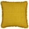 Furn Sienna Twill Fringed Ochre Cushion Cover 18'' X 18'' -Ideal Shop ochre 1 d3fe0042 351d 479d b9c8 bb394f95b98f