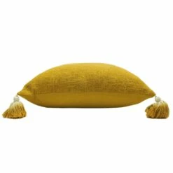 Furn Eden Ombre Tassel Ochre Cushion Cover 18'' X 18'' -Ideal Shop ochre 3 27b0e55a 2f76 497a 8875 9bf38c023a5b