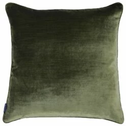 Luxe Velvet Plush Olive Cushion Covers 22'' X 22''