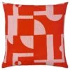 Furn Manhattan Abstract Pink & Red Cushion Cover 20" X 20" 2 Furn Manhattan Abstract Pink & Red Cushion Cover 20" X 20" -Ideal Shop pink red 1