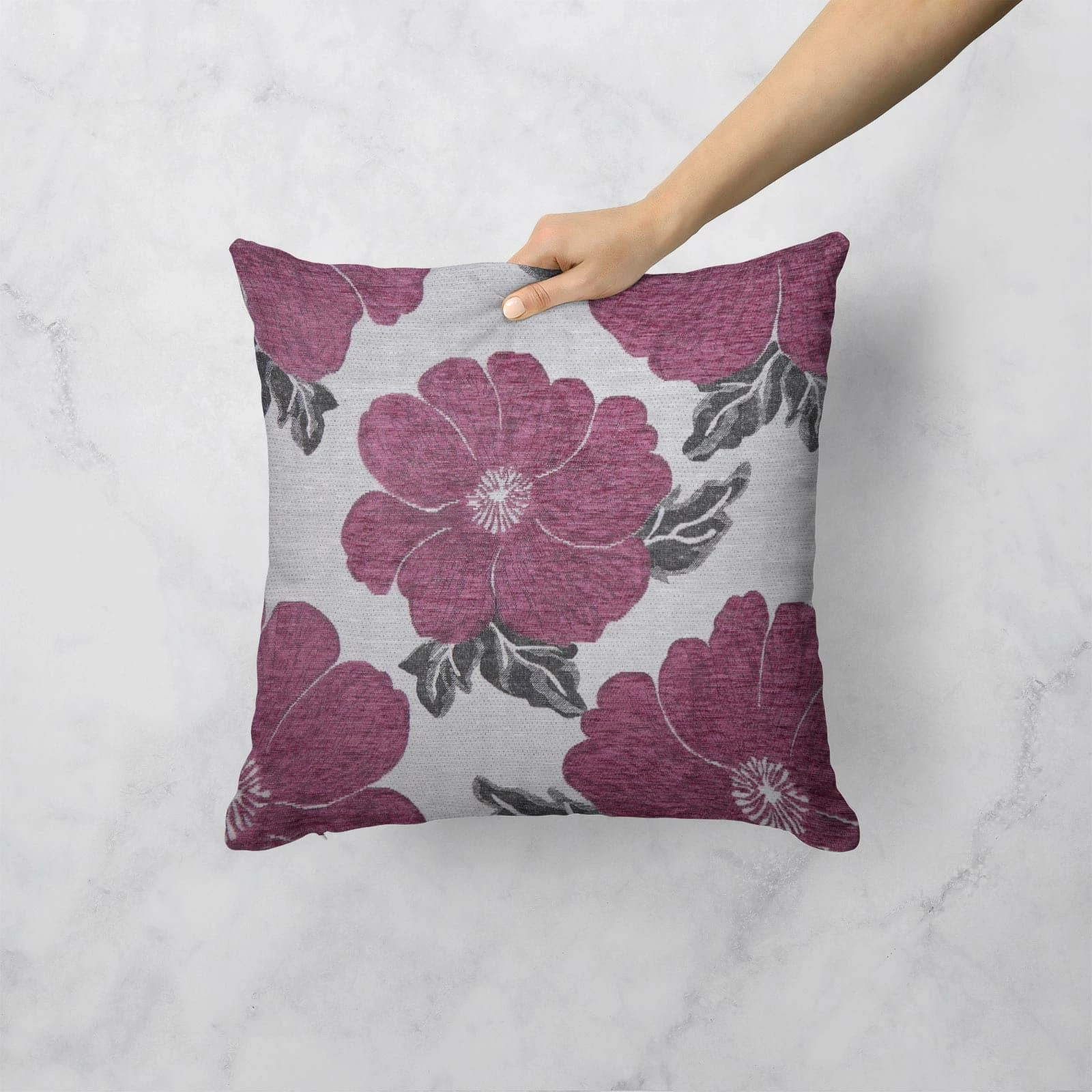 Ideal Kira Poppy Pink Cushion Covers 22" X 22" 8 Ideal Kira Poppy Pink Cushion Covers 22" X 22" - Image 6