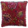 Malisa Indian Paisley Velvet Pomegranate Cushion Covers 20'' X 20'' -Ideal Shop pomegranate 1