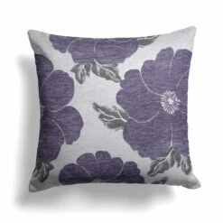 Ideal Kira Poppy Purple Cushion Covers 18" X 18"