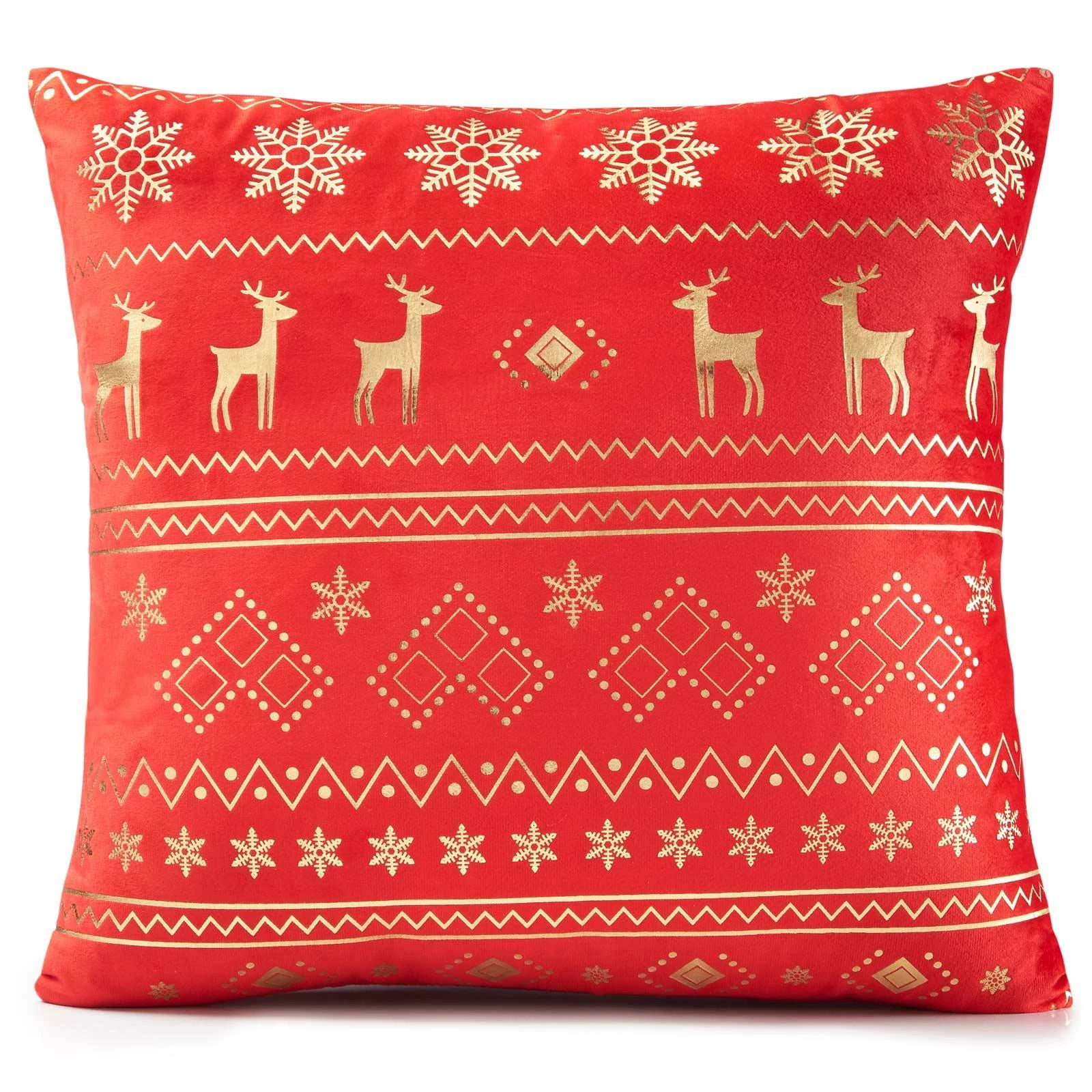 Reindeer Velvet Christmas Cushion Cover 18" X 18" 4 Reindeer Velvet Christmas Cushion Cover 18" X 18" - Image 2
