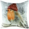 Snowy Robin Wintery Christmas Filled Cushions -Ideal Shop robin 1 bb70f446 a037 4e58 865c d08e844d9761