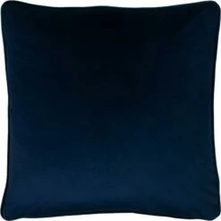 Opulence Soft Velvet Piped Royal Filled Cushions 22'' X 22''