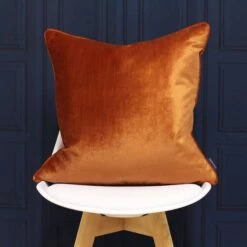 Luxe Velvet Plush Rust Cushion Covers 22'' X 22'' -Ideal Shop rust 2 5d8be1bb b14b 44cb a53f 3e2d4887b242