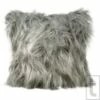 Mongolian Faux Fur Silver Cushion Cover 17'' X 17'' -Ideal Shop silver 1 97588c25 ffb5 4bc1 bdfa 9eeee026c849