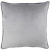 Meridian Piped Velvet Silver Grey & Navy Filled Cushions 22'' X 22'' -Ideal Shop silvernavy 1 1aedf87c 775f 4c07 ab7d cbee5126f997