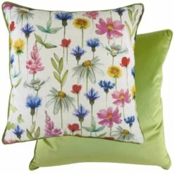 Wild Flowers Sophia Floral Multicolour Filled Cushions 17'' X 17''