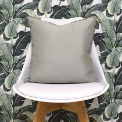 Fiji Faux Silk Steel Grey Filled Cushions