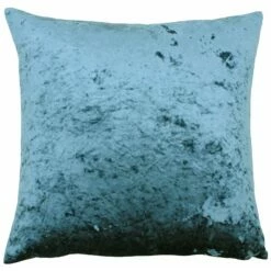 Verona Crushed Velvet Teal Cushion Covers 22'' X 22''