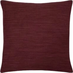 Dalton Slubbed Wine Cushion Cover 17'' X 17''